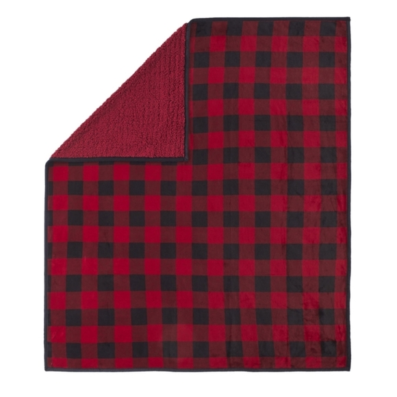 Member's Mark Plush Sherpa Throw Blanket 60" x 70" - Picture 2 of 4